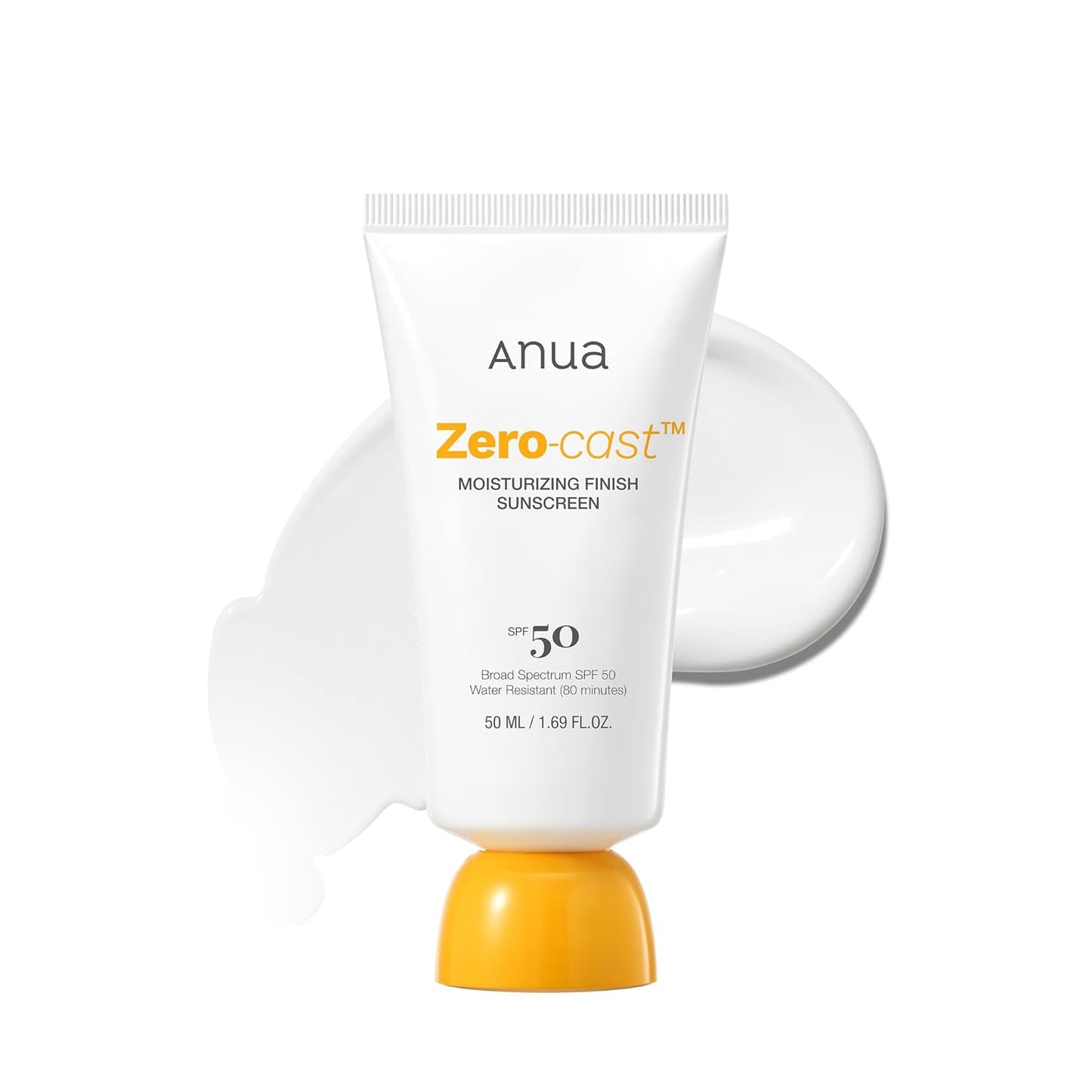 ANUA Zero-cast SPF 50+ PA++++ Crème Solaire