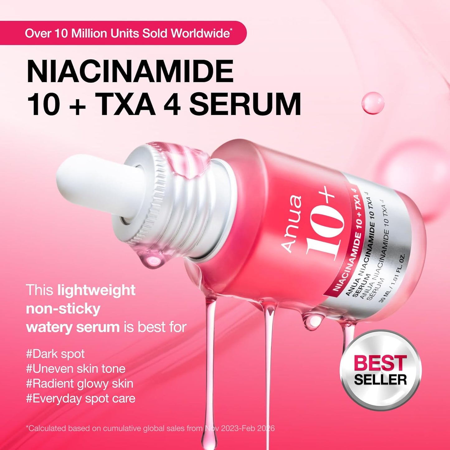 ANUA Niacinamide 10% + TXA 4% Sérum Éclat
